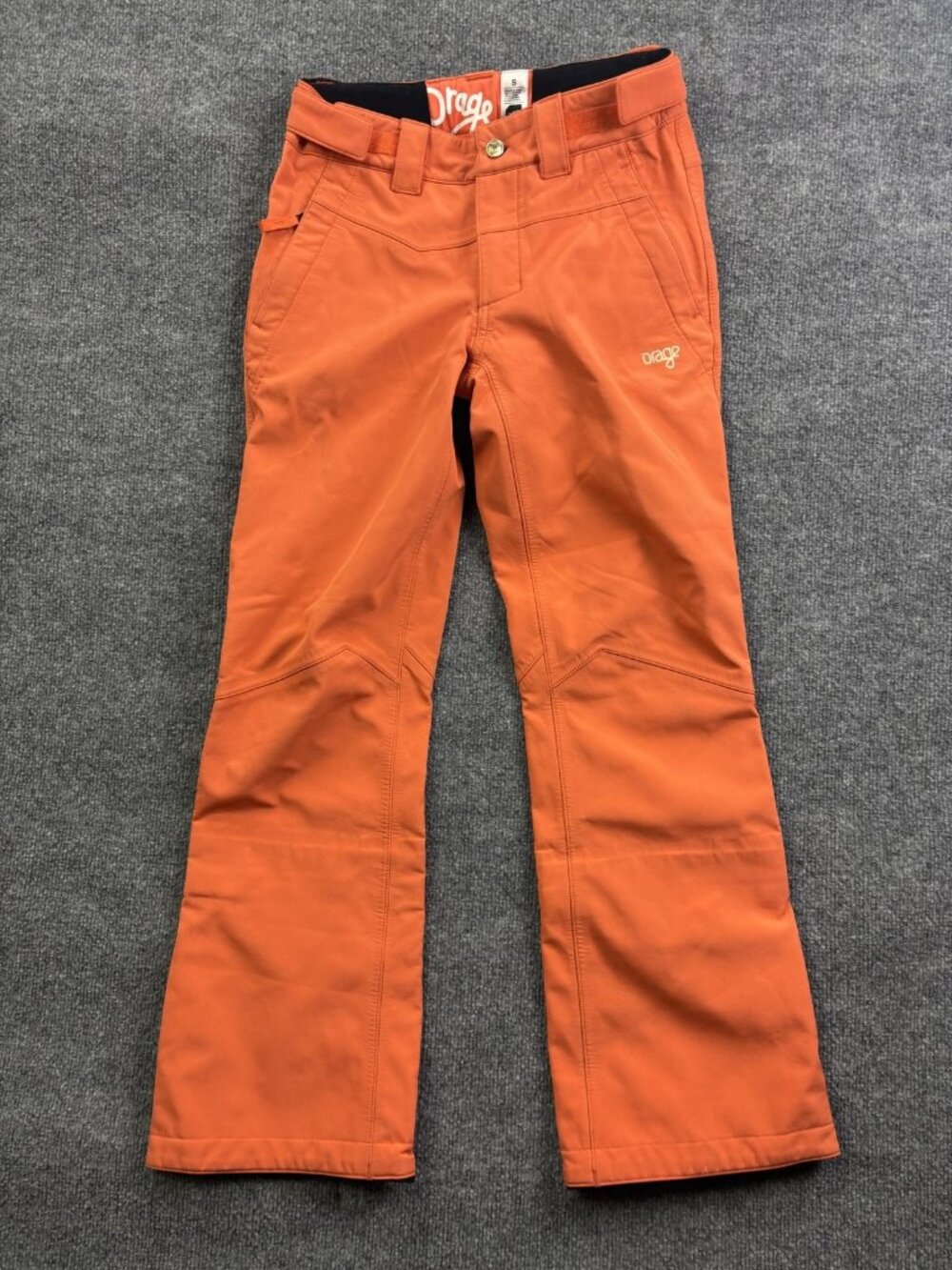 Orage Pants Womens Small Orange Prime 10 Softshell Ski Snowboard Winter